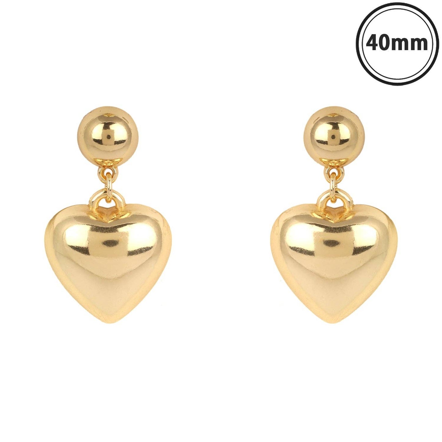 Gold Heart Earring