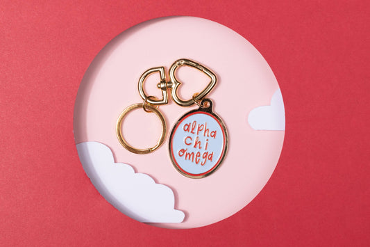 Sorority Enamel Keychain