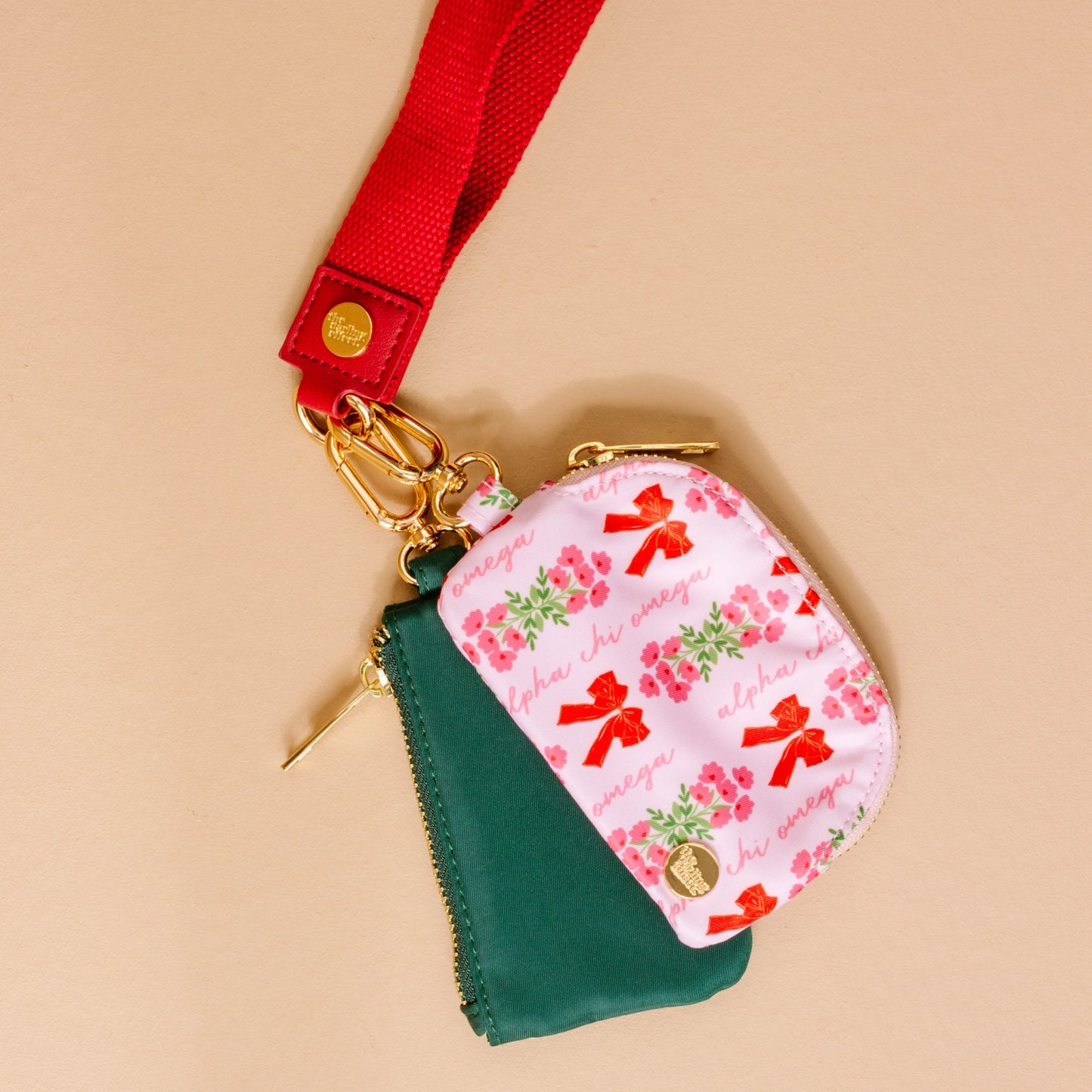 Sorority Double Pouch Wristlet