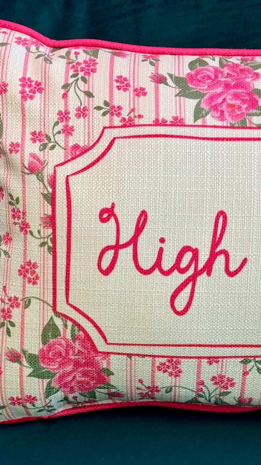 Rose Cluster Pillow - HIGH POINT