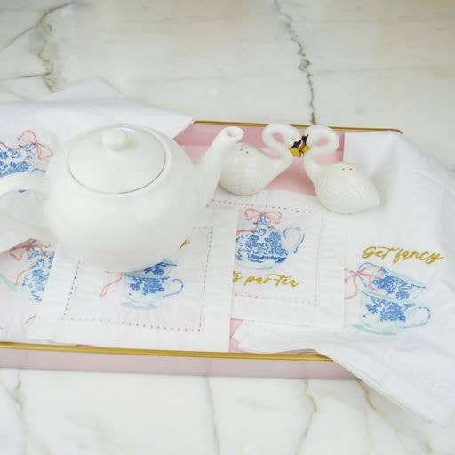 High Tea Embroidered Bar Towel