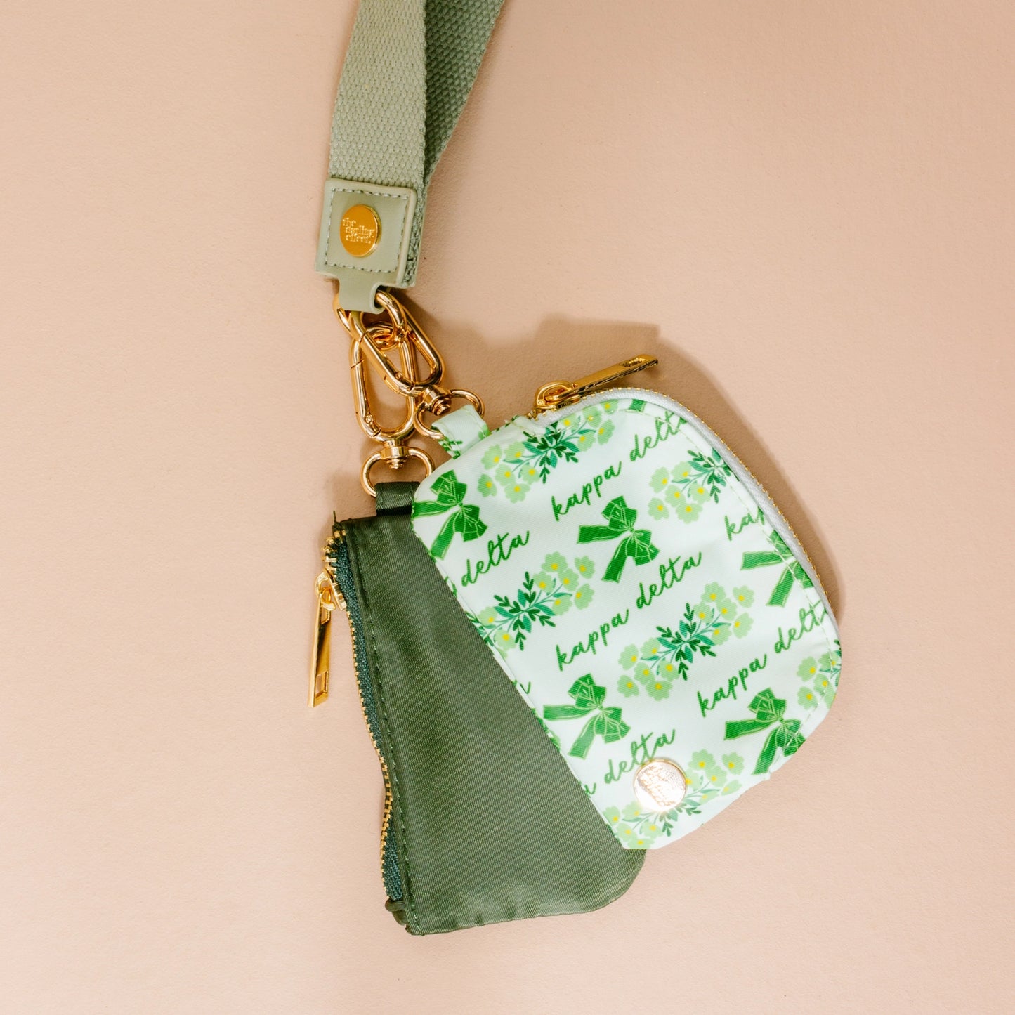 Sorority Double Pouch Wristlet