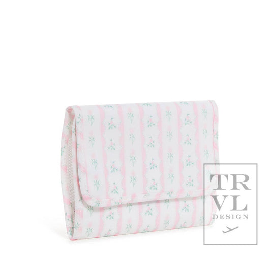 Mini Rollup Hanging Bag - Ribbon Floral Pink: Ribbon Floral Pink