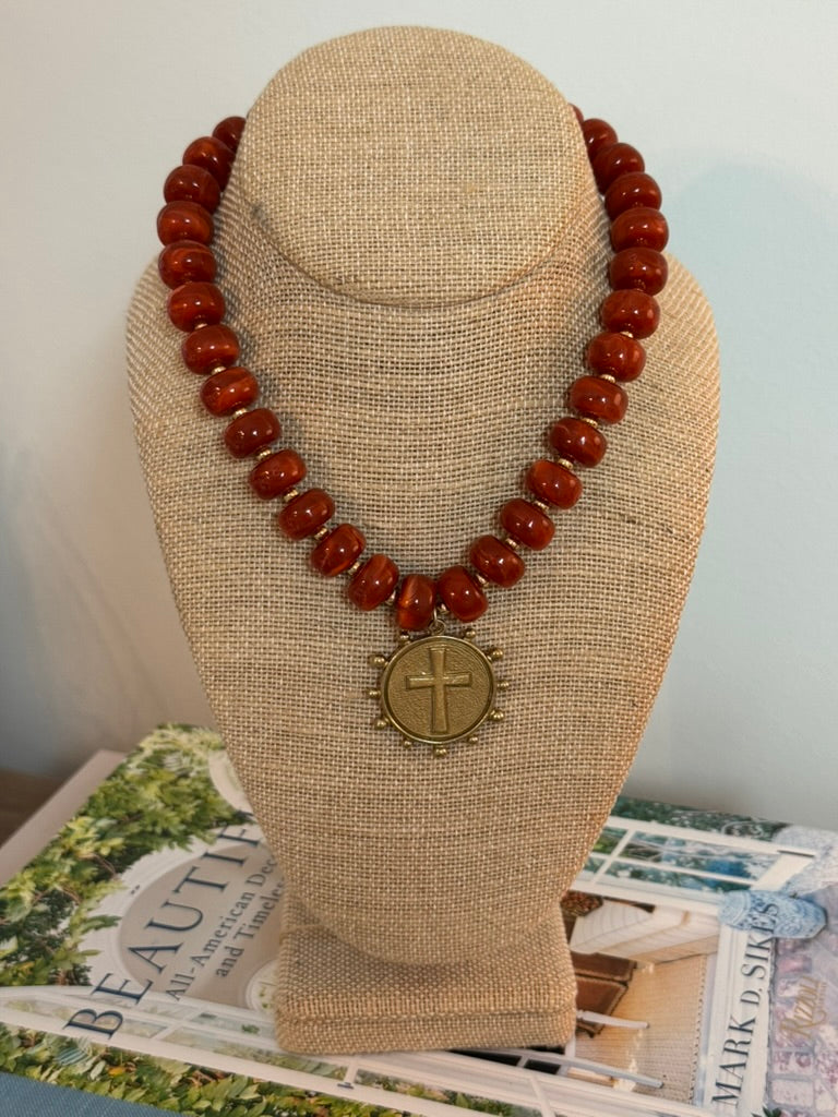 Sunday Morning Necklace: Amber