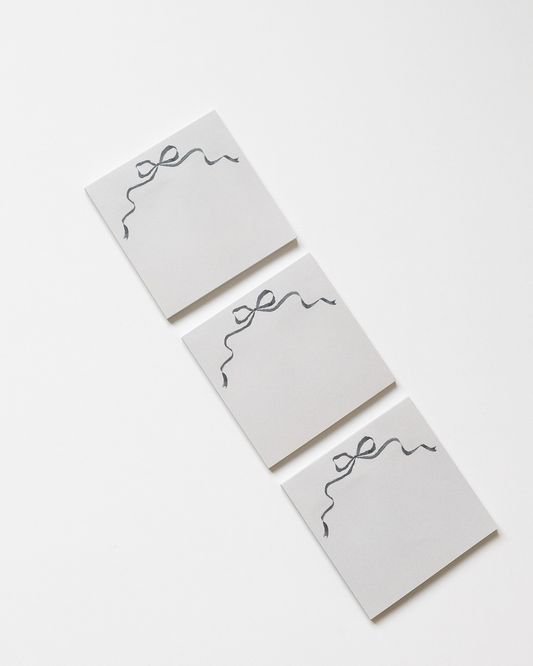 Black Bow Sticky Notes