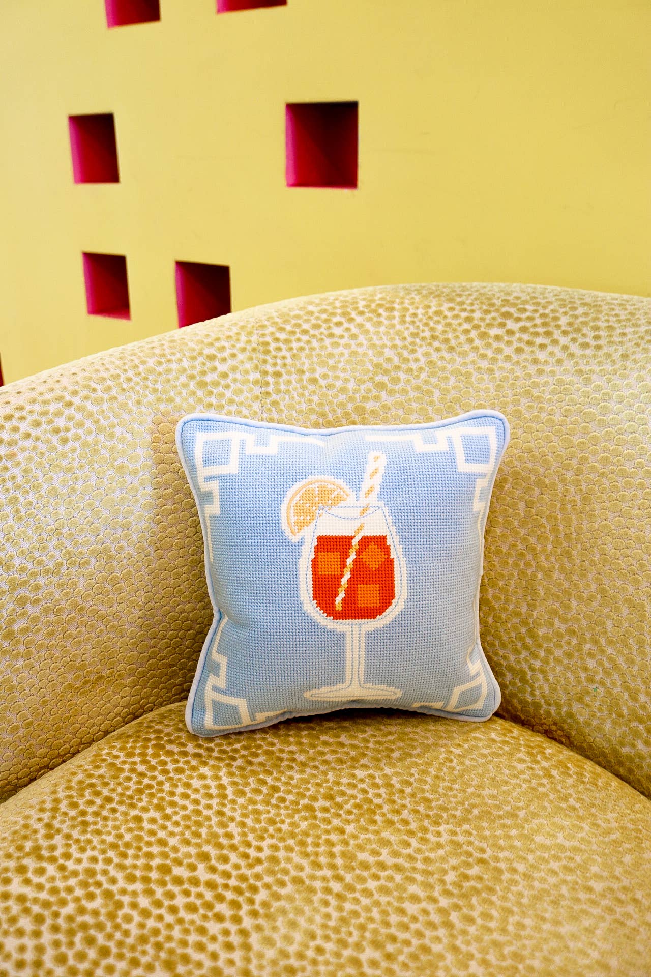 Aperol Spritz Pillow