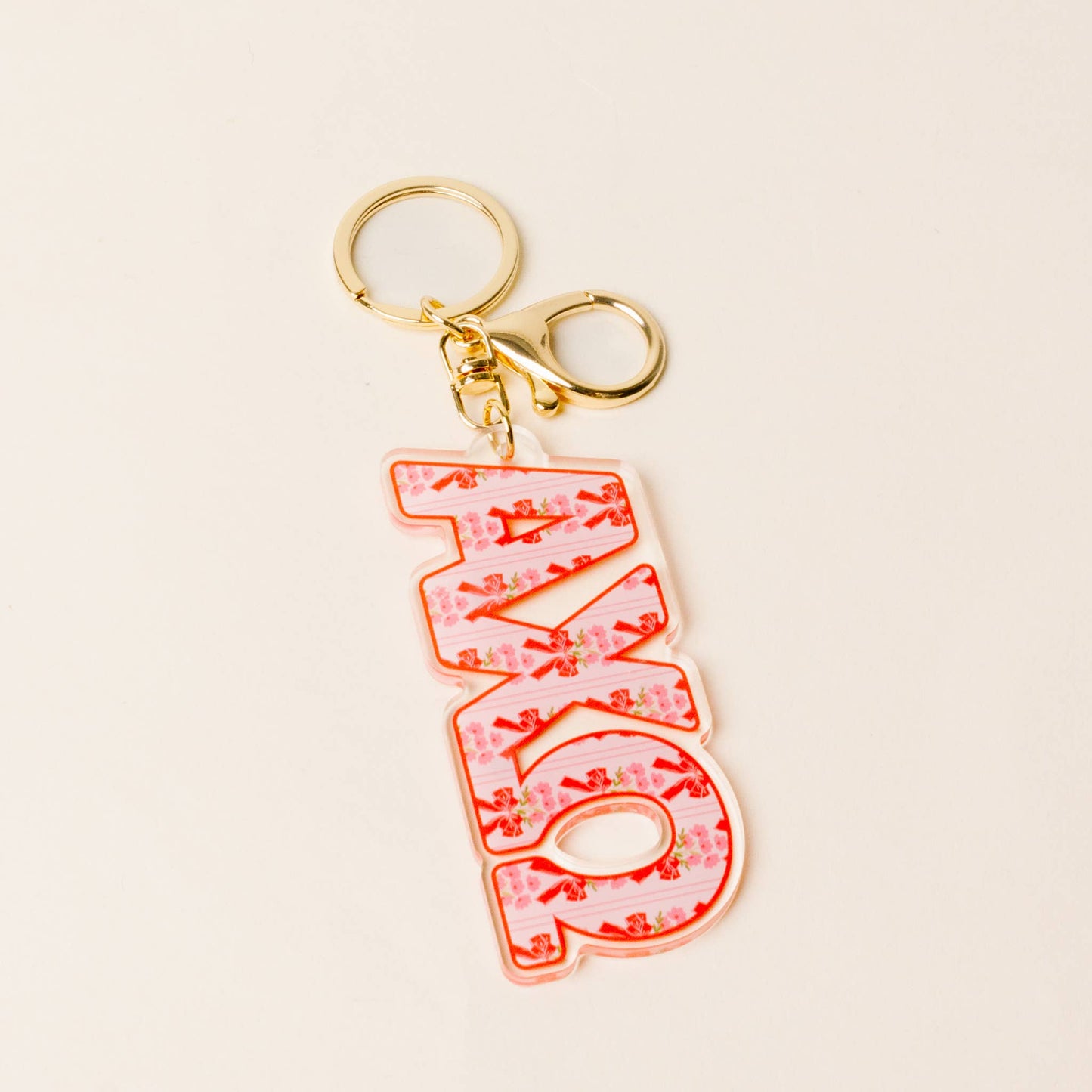 Sorority Letter Acrylic Keychain