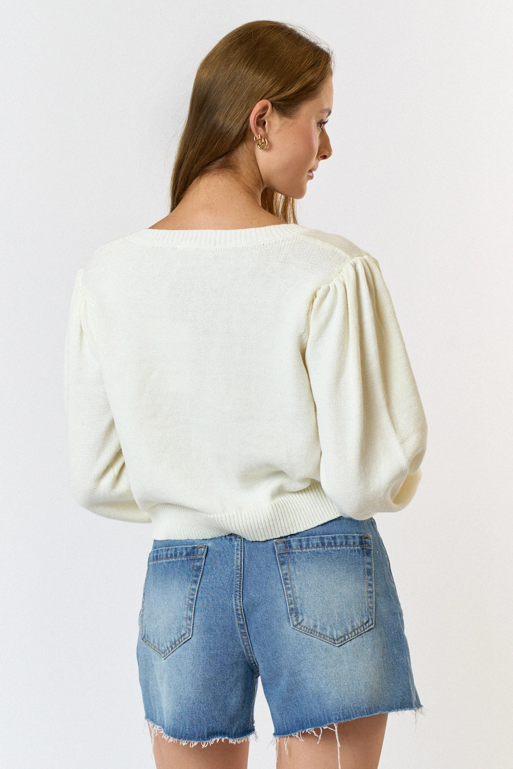 Jolly Sweater - WHITE FINAL SALE