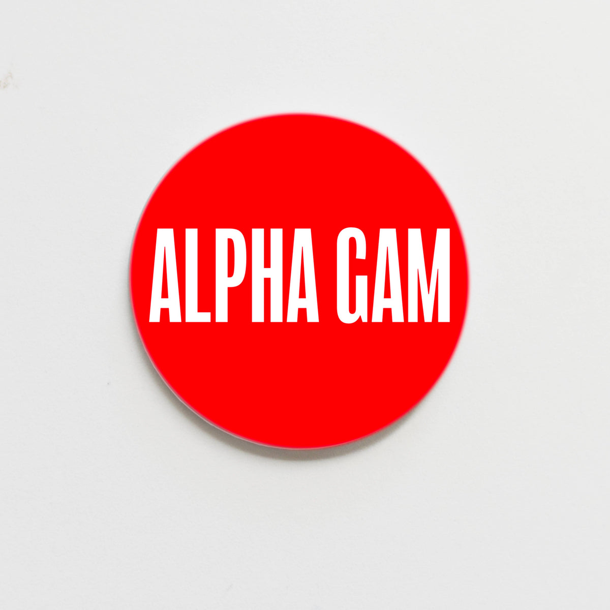 3 Inch Alpha Gam Button