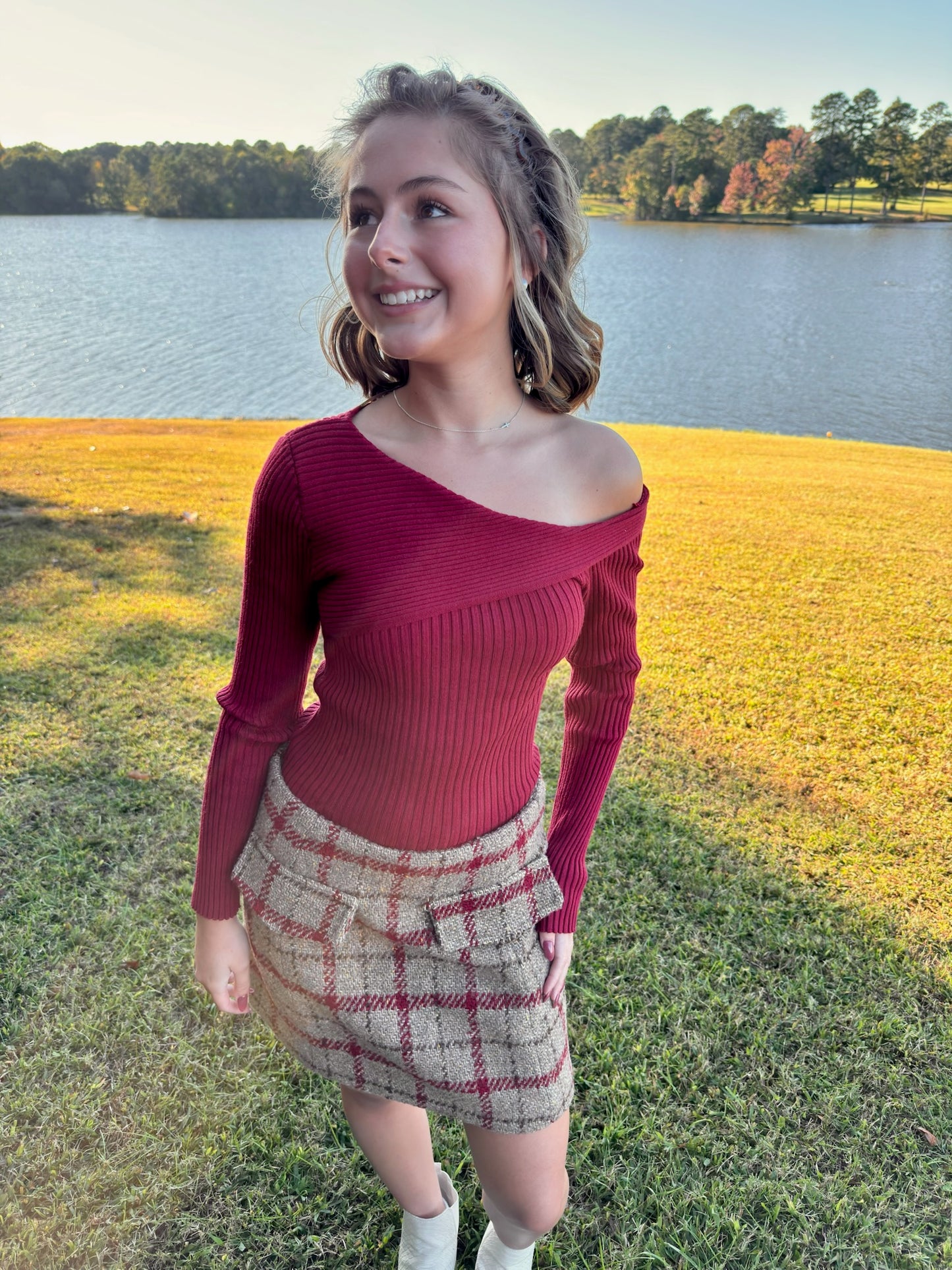 Plaid Mini Skirt