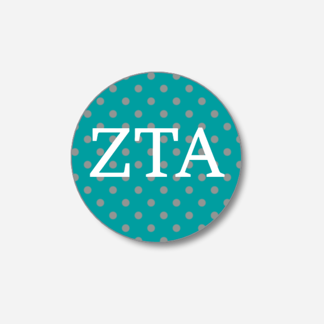 Zeta Tau Alpha Dots Button