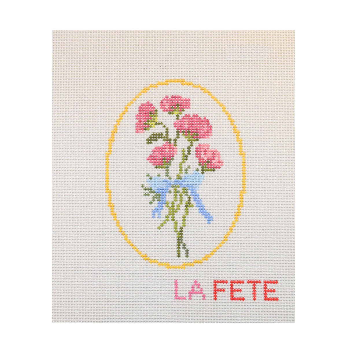 Geraniums Canvas — 13 Mesh