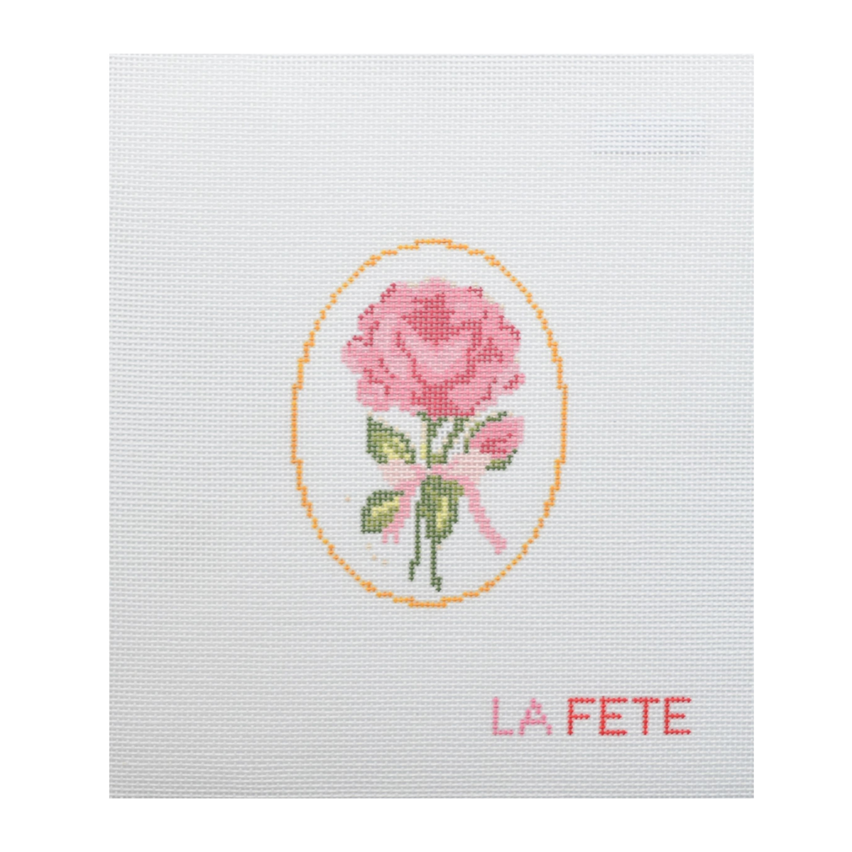 Rose Flower Canvas — 18 Mesh