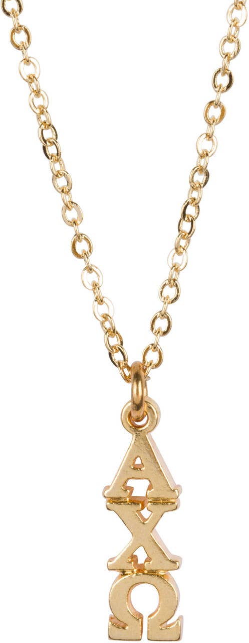Alpha Chi Omega Lavaliere Necklace