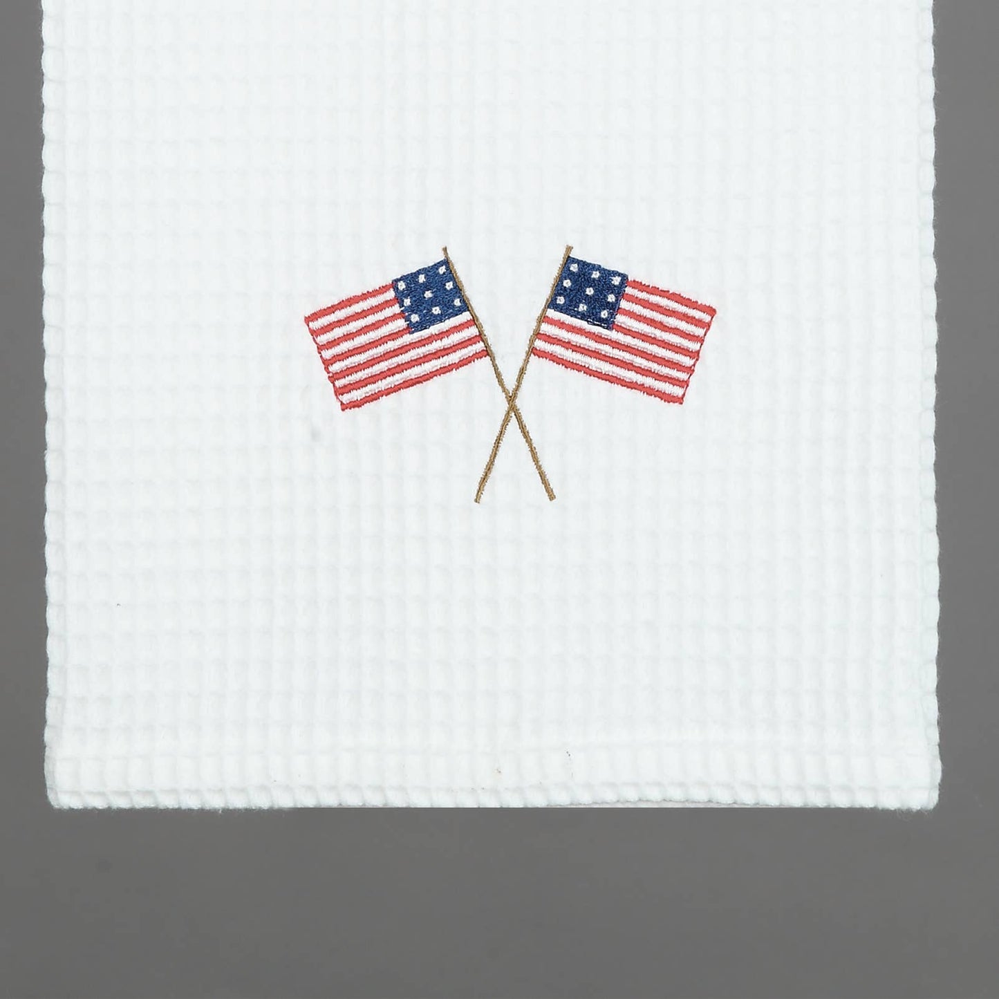 American Flag Embroidered Kitchen Towel