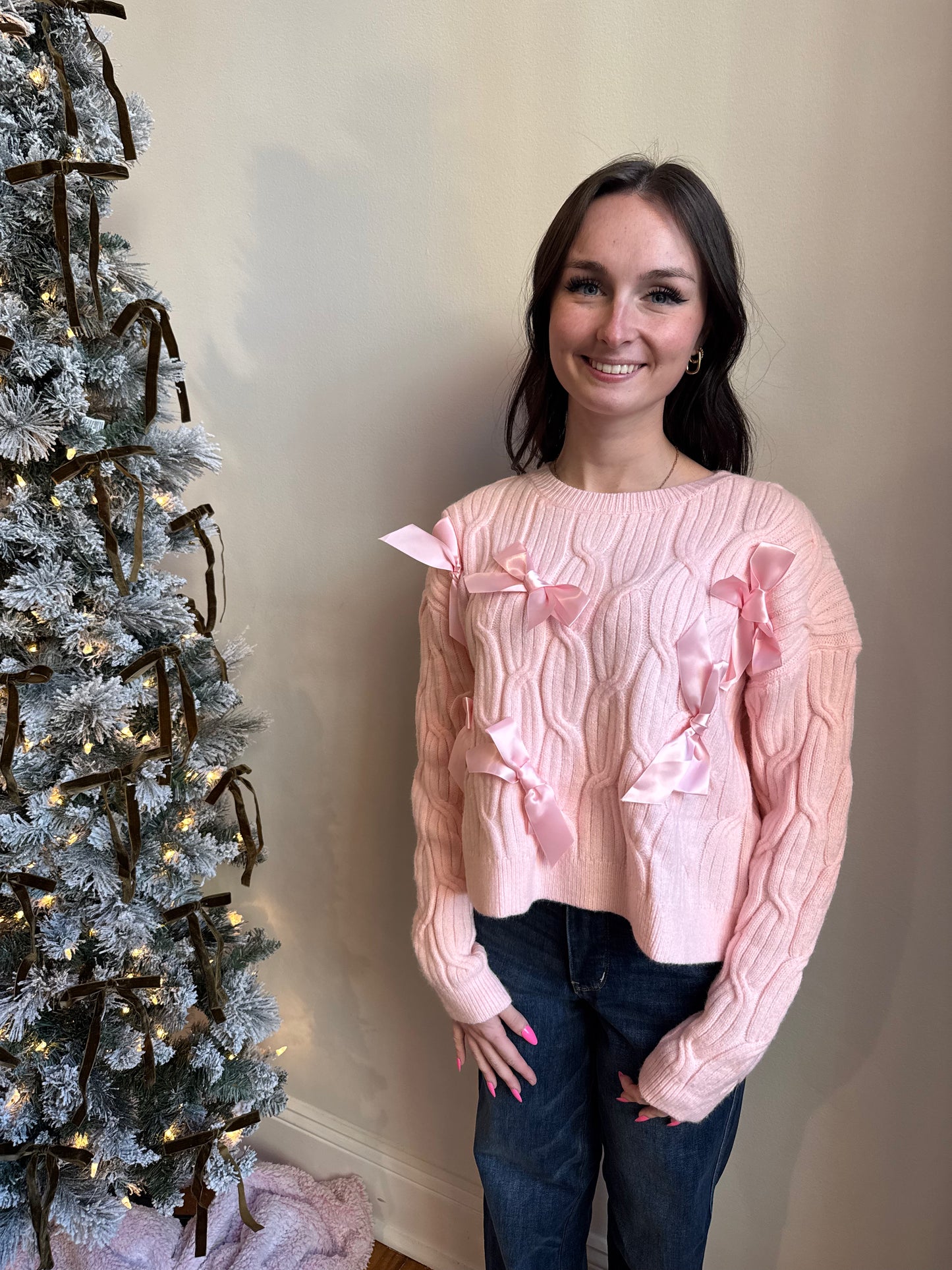 Sugar Plum Sweater - Baby Pink FINAL SALE