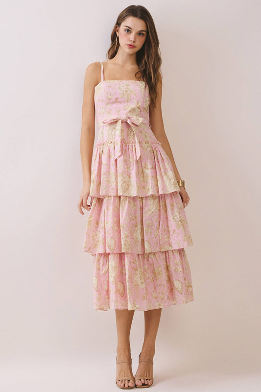 Kaylee Ruffle Midi Dress