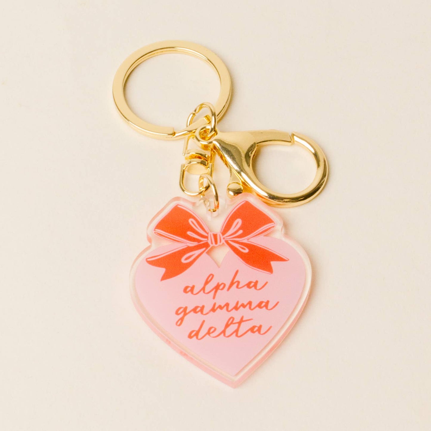 Sorority Sweetheart Bow Acrylic Keychain