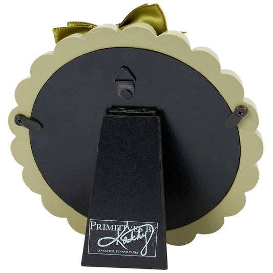 Green Beaded Round Photo Frame