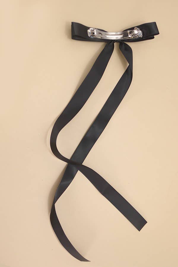Satin Hair Ribbon White