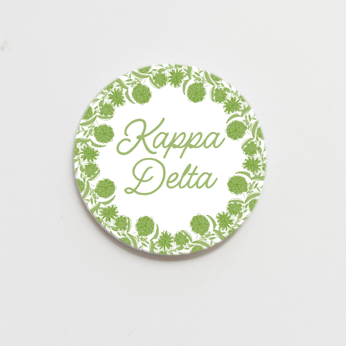 Kappa Delta Flower Ring Button