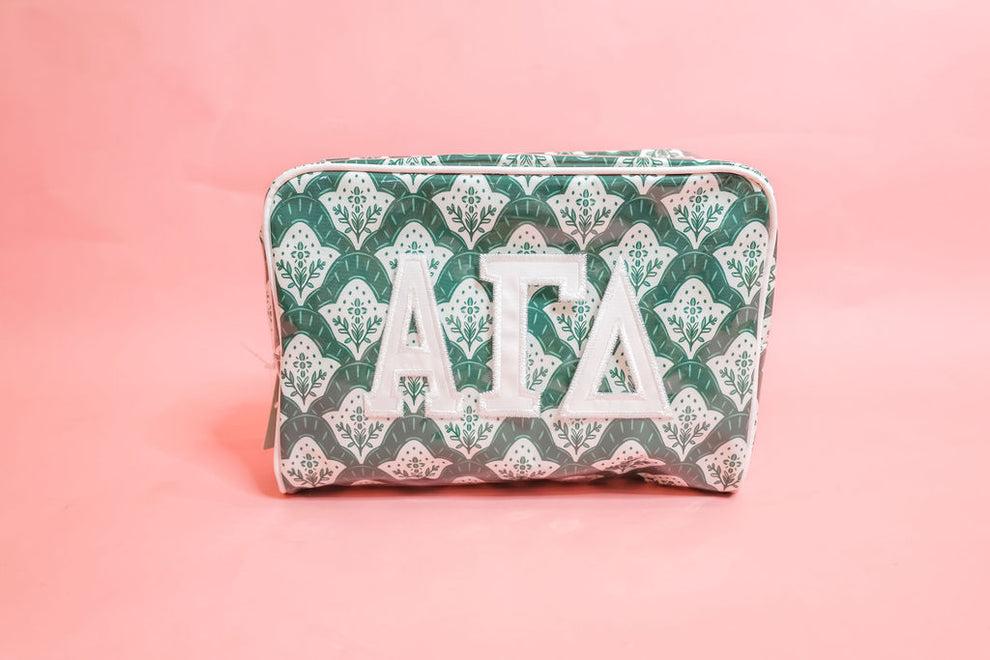 Alpha Gamma Delta Clear Makeup Bag