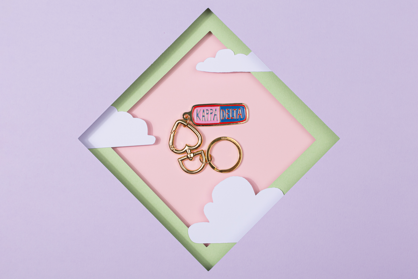 Sorority Enamel Keychain