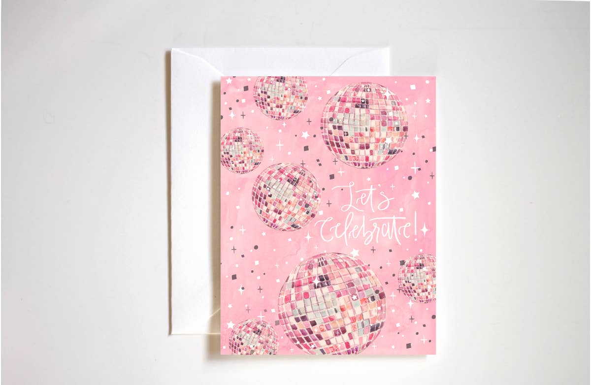 Disco Ball Congrats Card