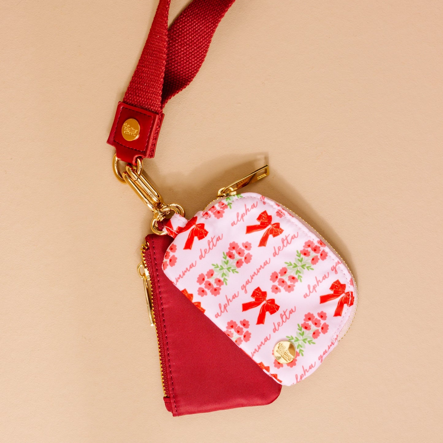 Sorority Double Pouch Wristlet