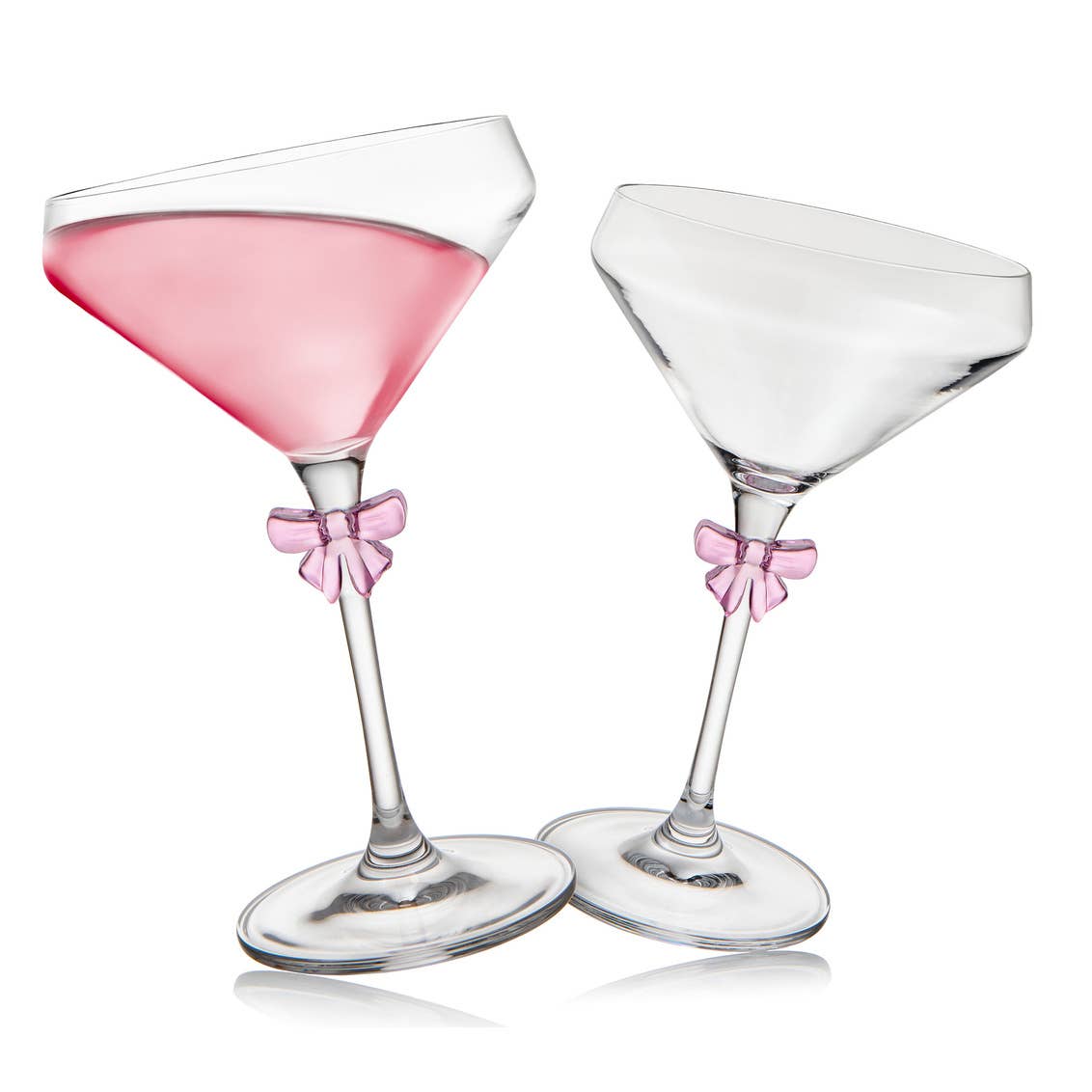Bow Martini Glass Pair