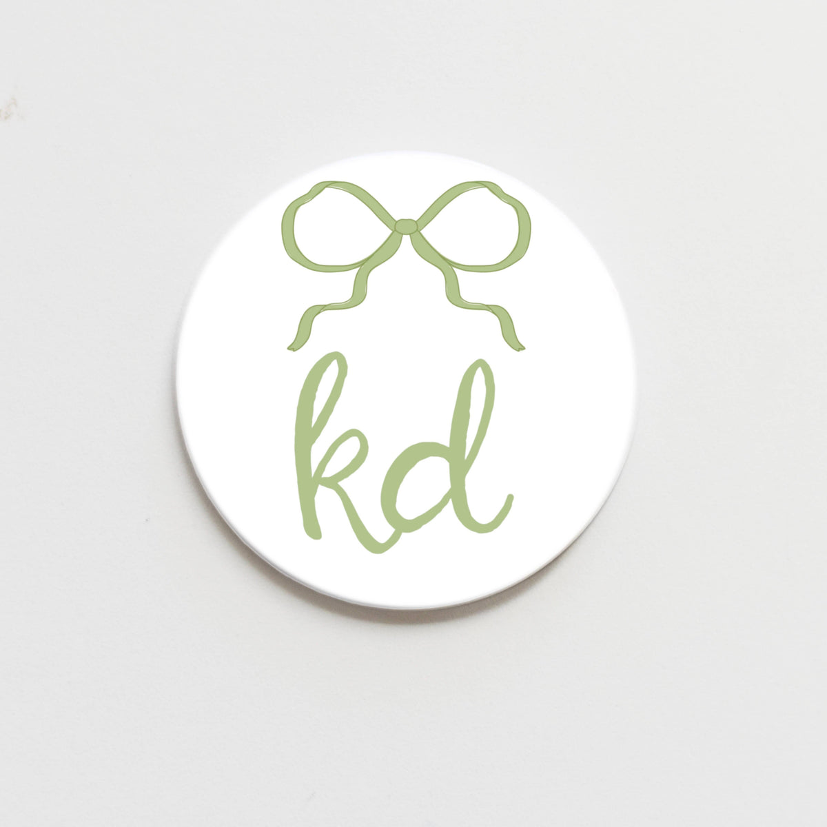 Kappa Delta Greek Bow Button