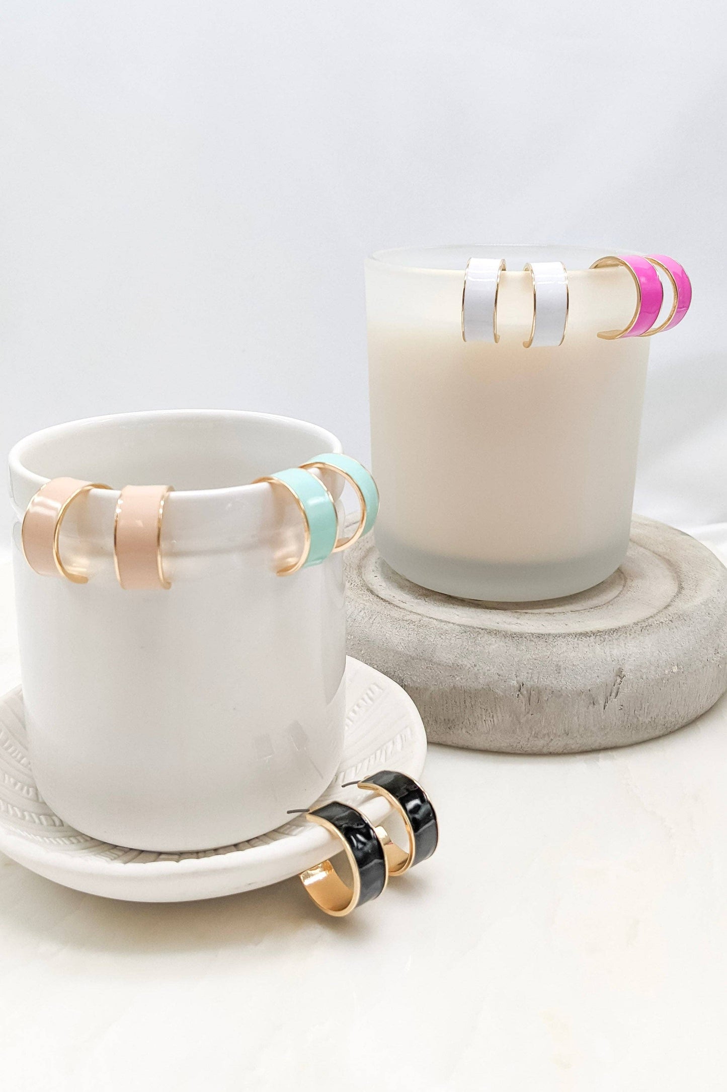Madelynn Earrings: WHITE
