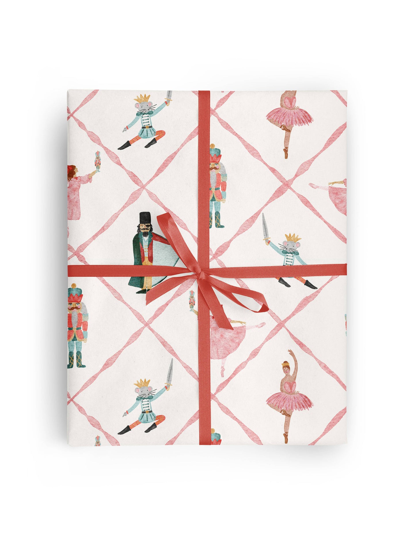 Christmas Nutcracker Trellis Wrapping Paper Roll