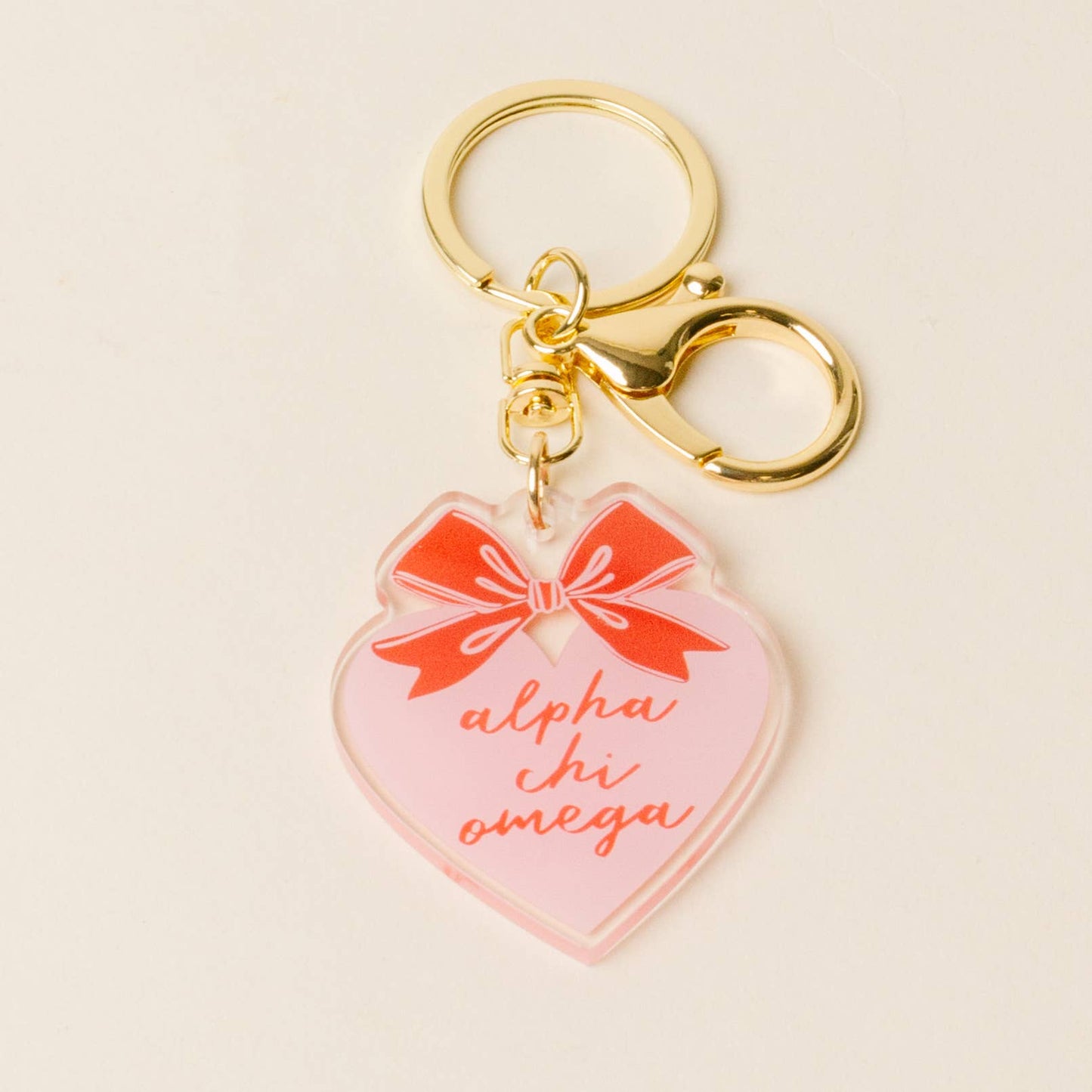 Sorority Sweetheart Bow Acrylic Keychain