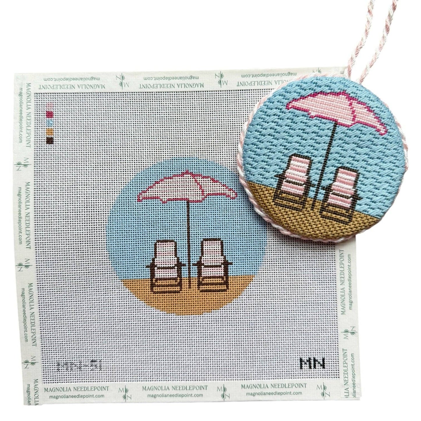 Pink Striped Beach Chairs Fully Kitted!