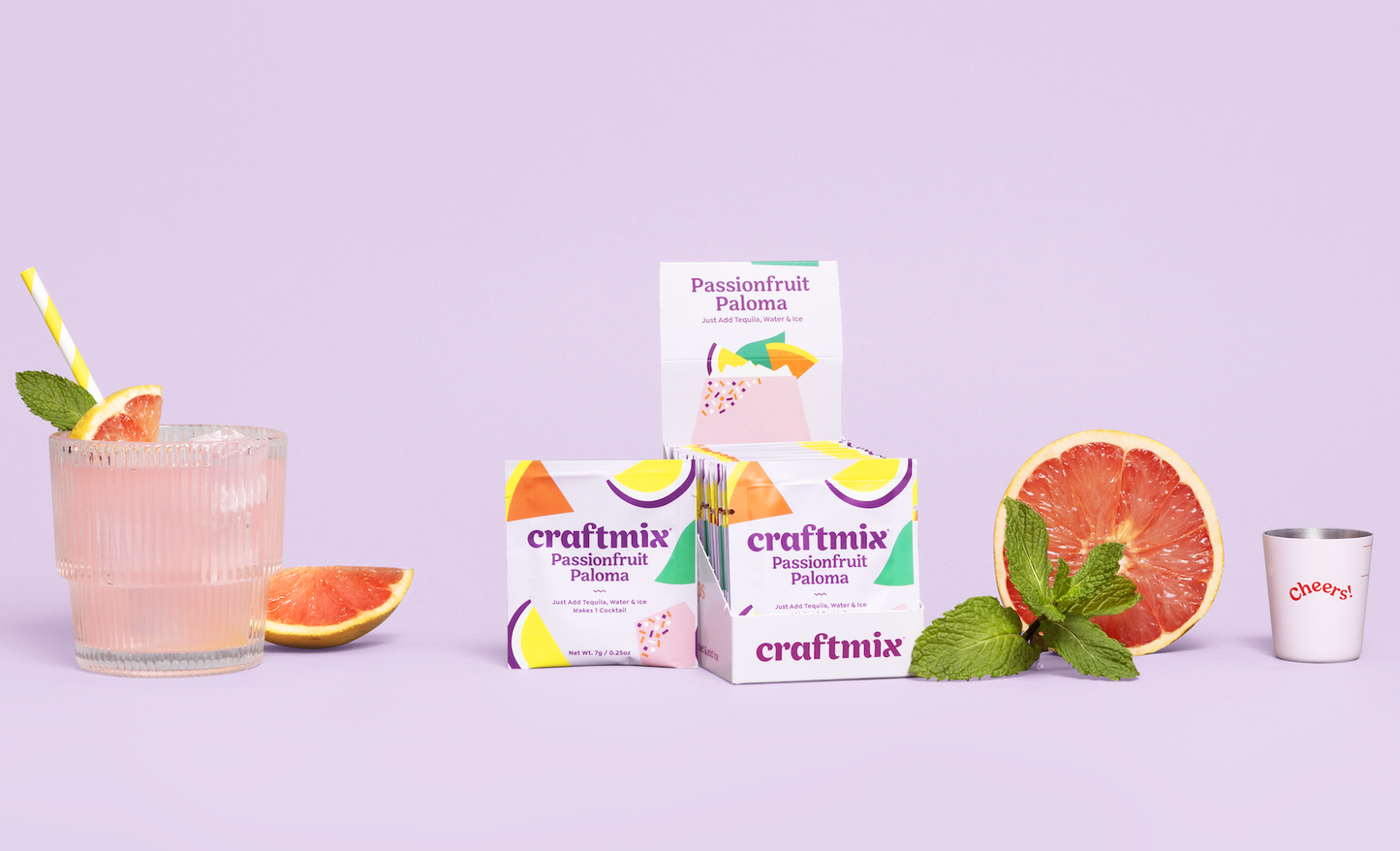 Passionfruit Paloma Cocktail / Mocktail Mixer- Single Packet