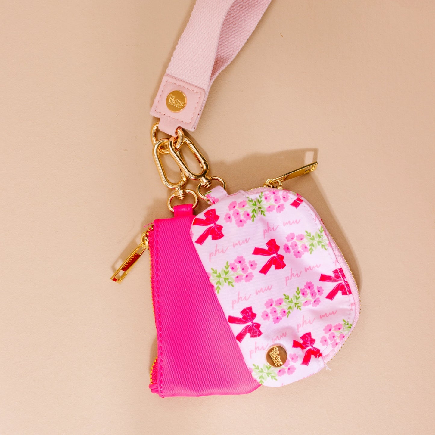 Sorority Double Pouch Wristlet