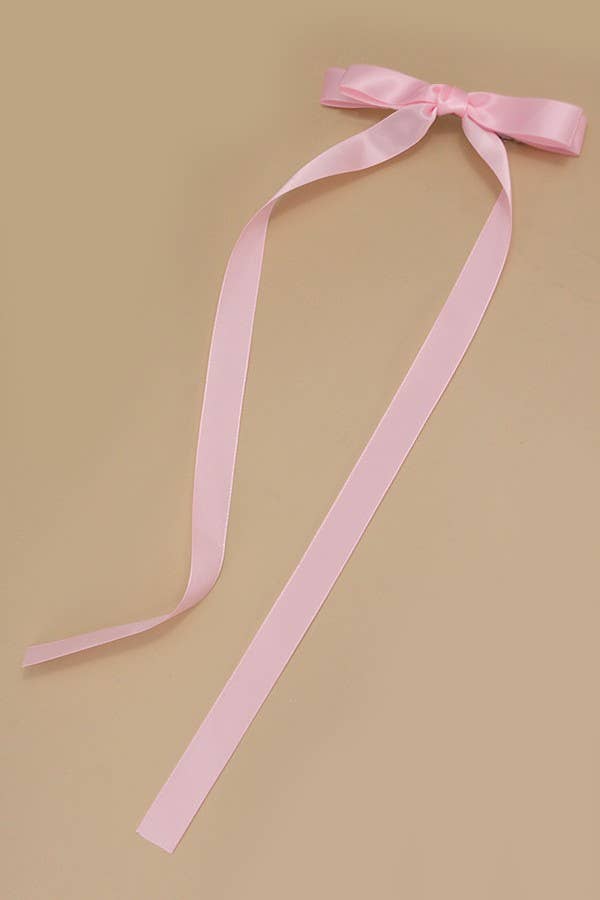 Satin Hair Ribbon White