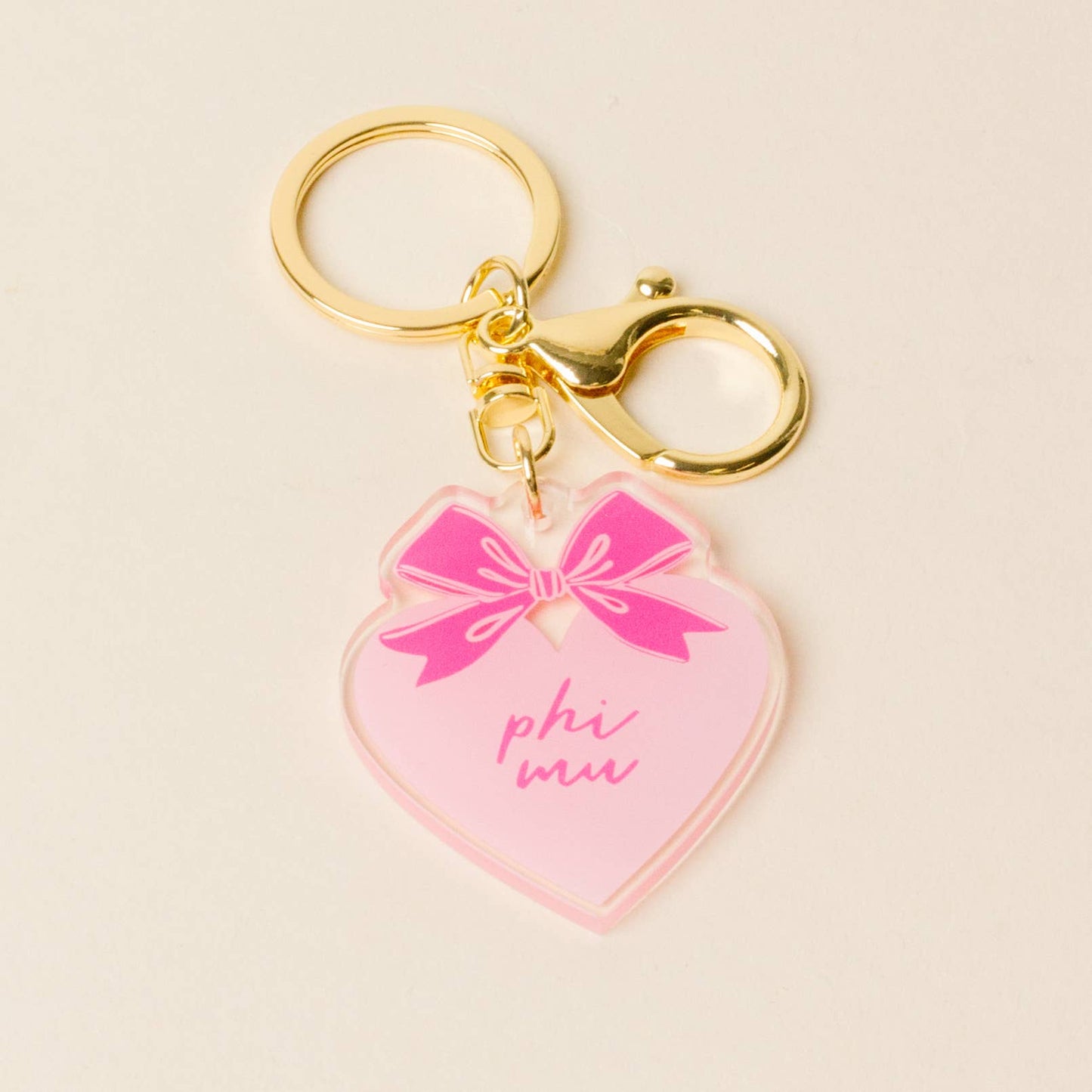 Sorority Sweetheart Bow Acrylic Keychain
