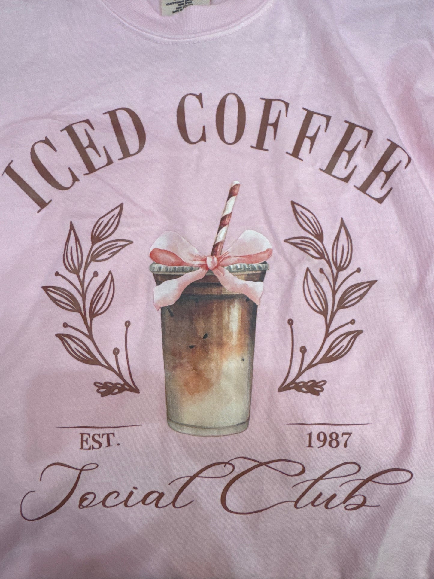 Iced Coffee Social Club Tee FINAL SALE