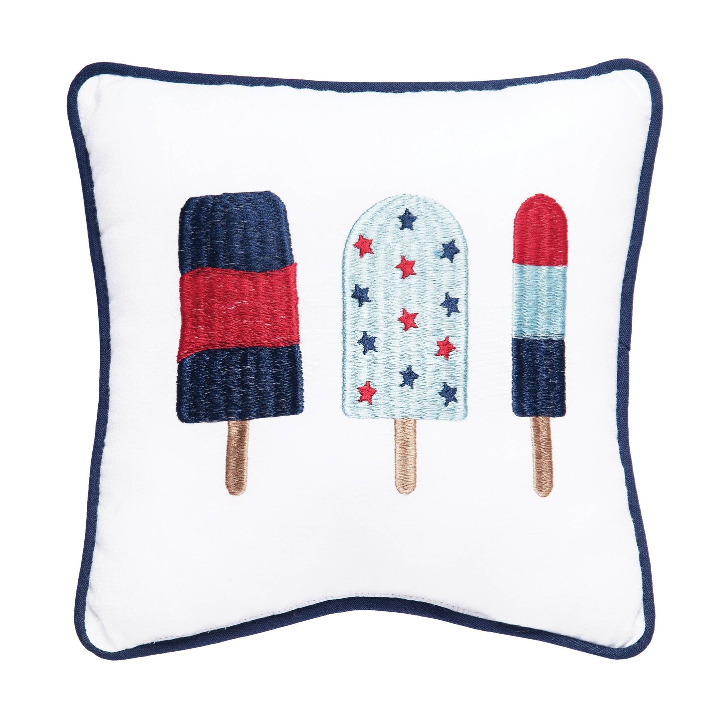 Patriotic 3 Popsicles Throw Pillow