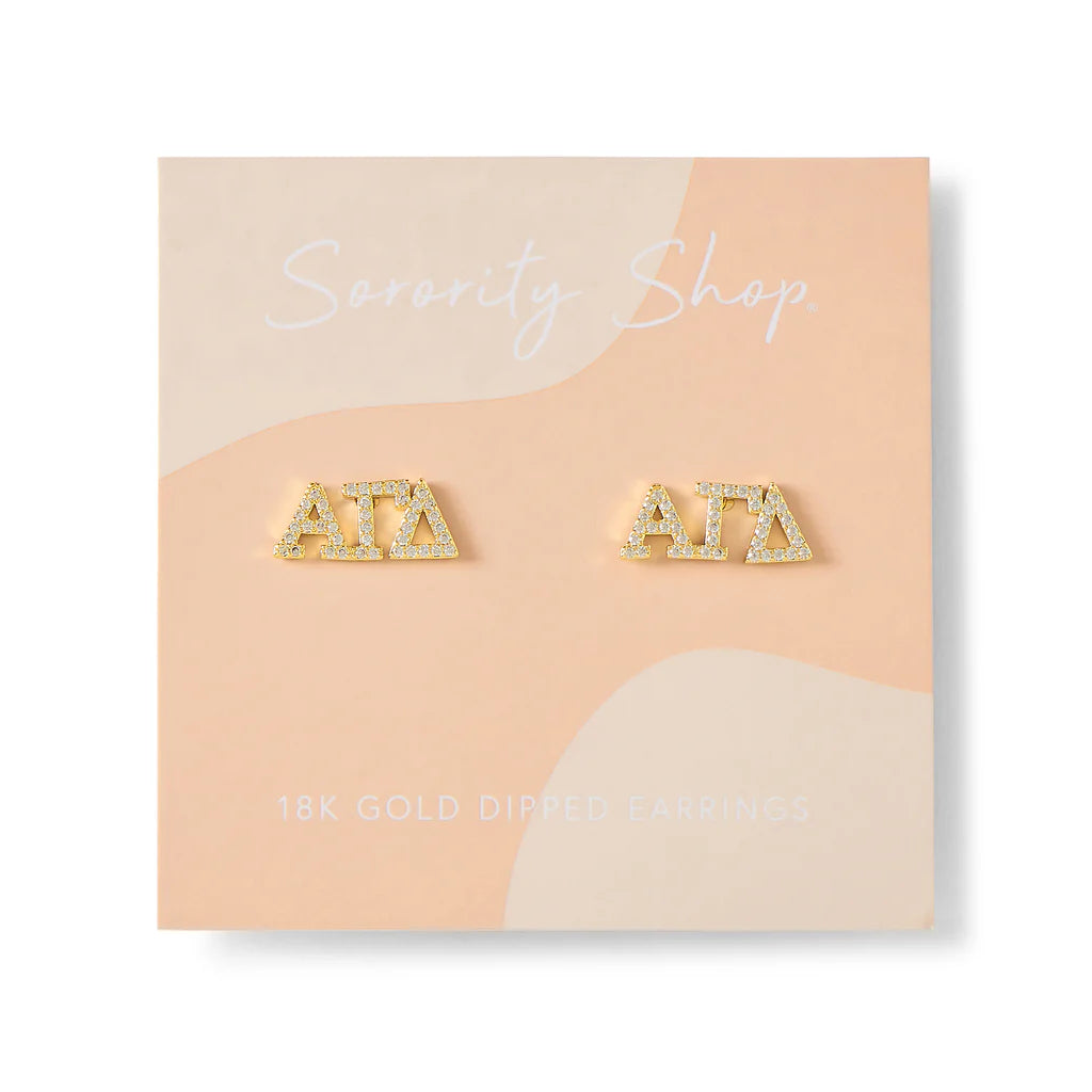 Rhinestone Greek Studs