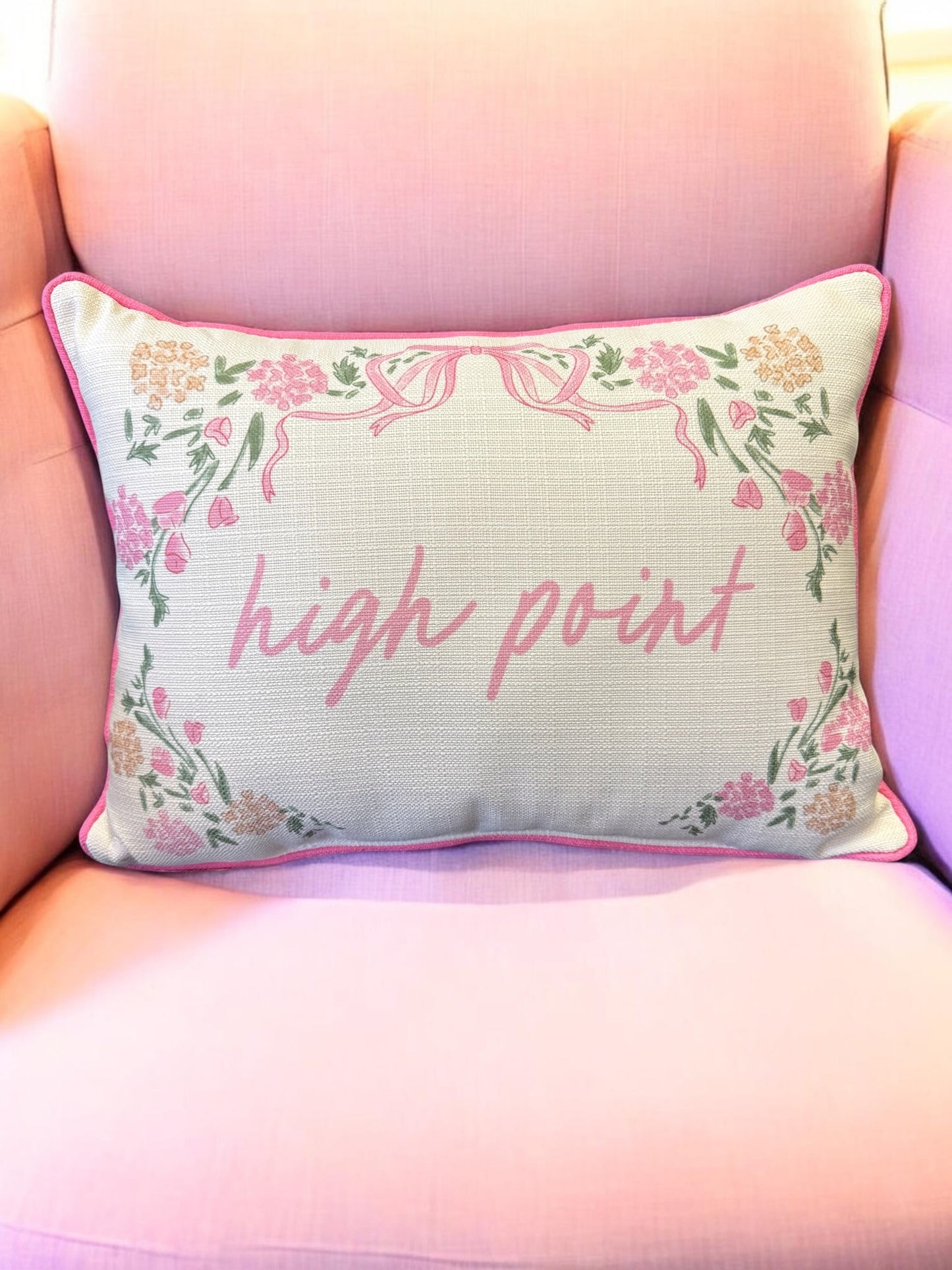 Hydrangea Ribbon HP Pillow