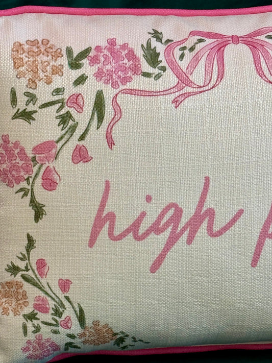 Pink Hydrangea Pillow - HIGH POINT