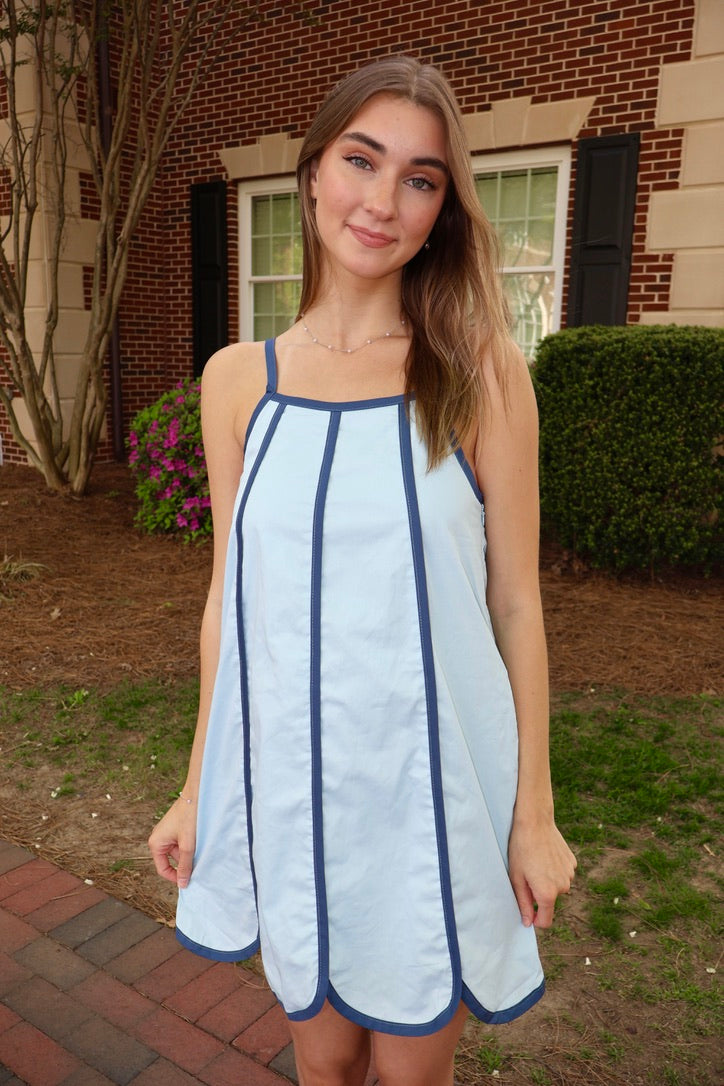 Augusta Dress - BLUE