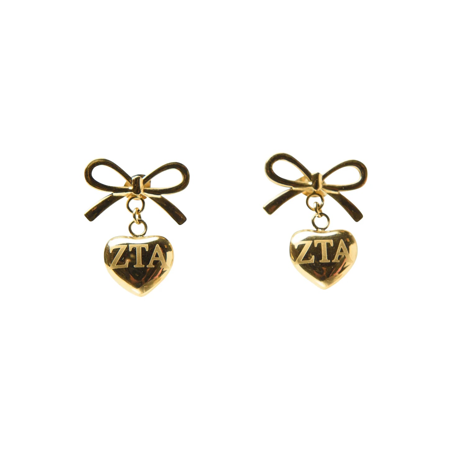Greek Gold Bow Earring