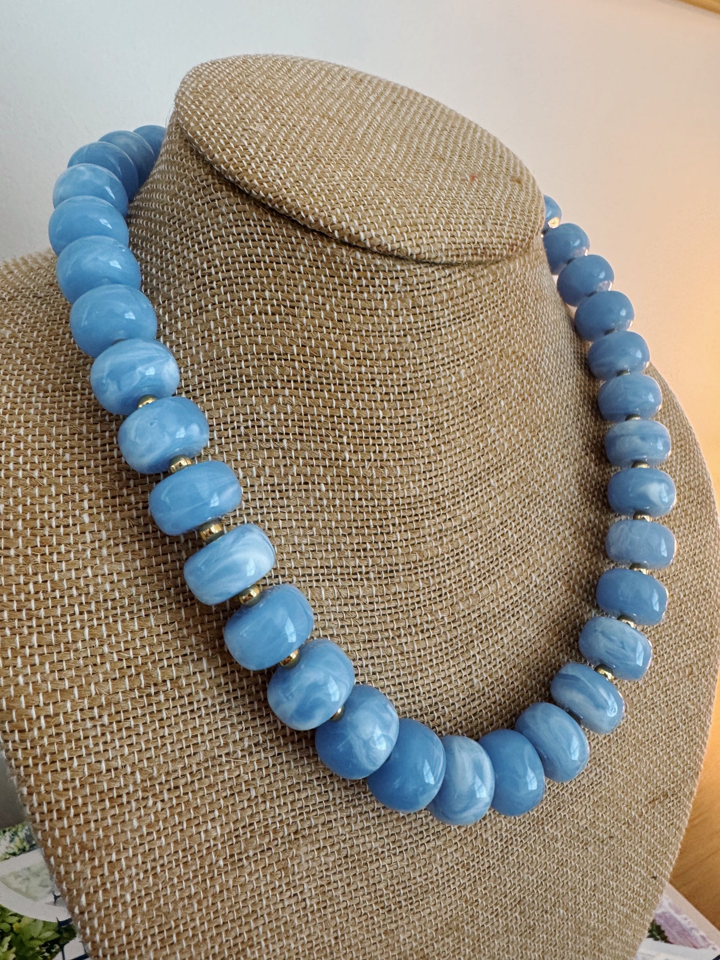 Bliss Beaded Necklace - Blue