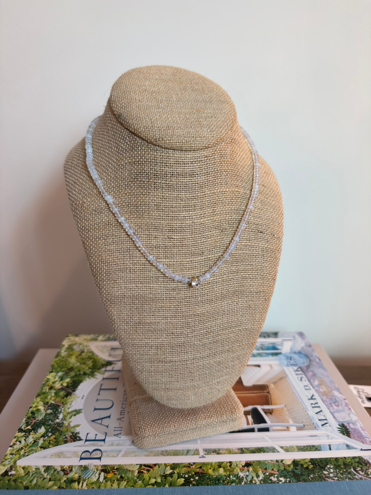 Cara Necklace: Sparkle White