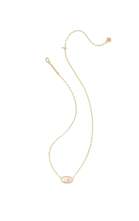 ELISA PAVE PENDANT NECKLACE “LOVE”