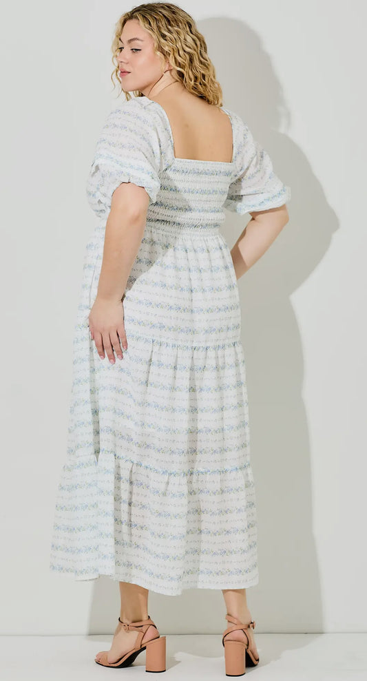 Firecracker Floral Curvy Dress